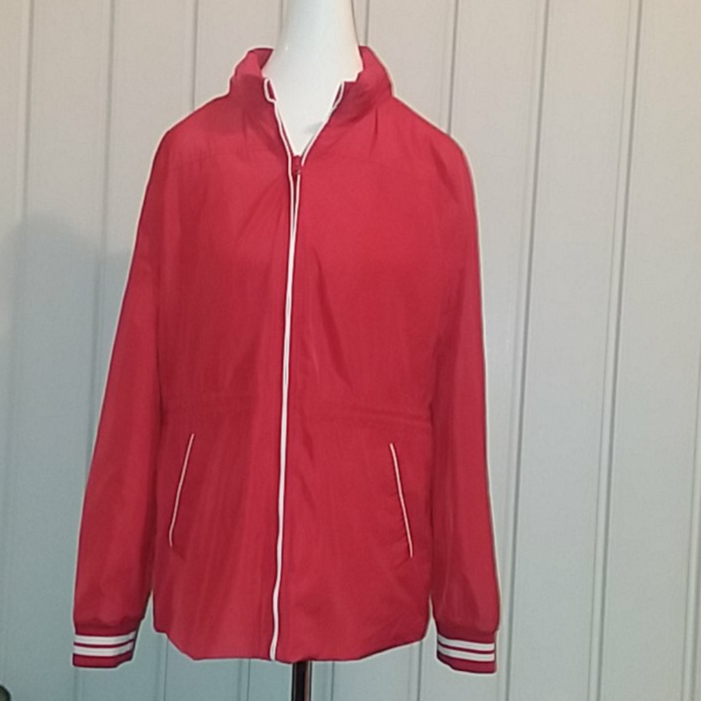Tommy Hilfiger red windbreaker jacket